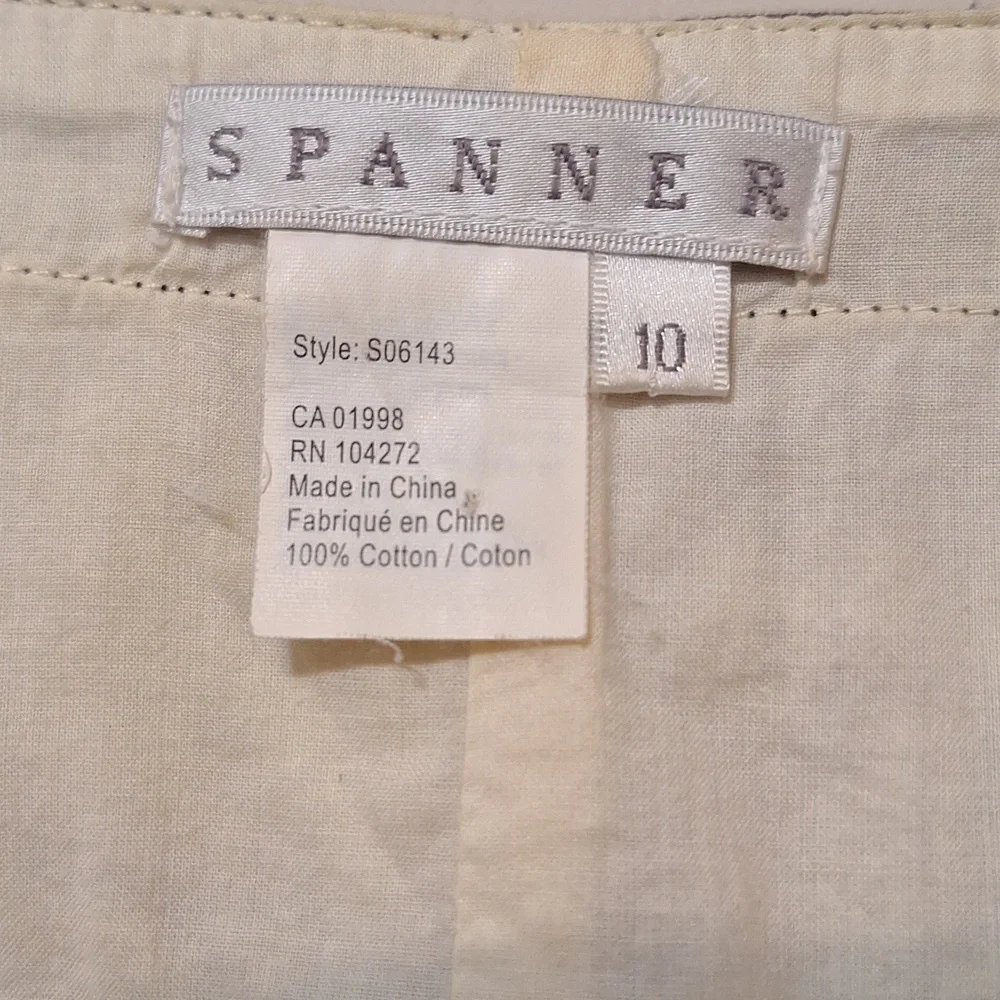 SPANNER Leopard Print Abstract Cotton A-Line Skirt Size 10 - Picture 4 of 5